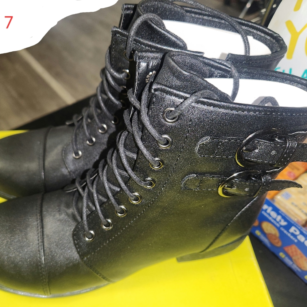 Brand New Impulse Black Boots Size: 7